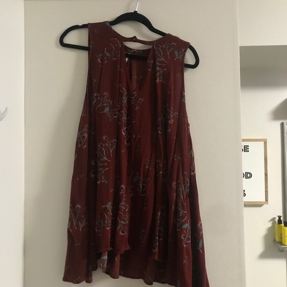 Free People Cutout Floral Sleeveless Top - Picture 3 of 4